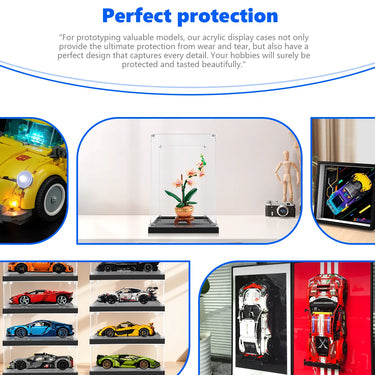 Display case for LEGO® The Botanical Collection Mini Orchid 10343 - ICUANUTY