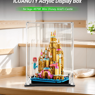 Display case for LEGO Mini Disney Ariel's Castle 40708 - ICUANUTY