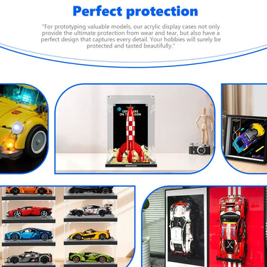 Displaykasse til LEGO® Ideas Tintin® Måneraket #21367