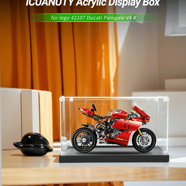 Display Case for Lego Technic Ducati Panigale V4 R 42107 - ICUANUTY