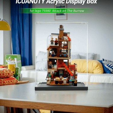 Display case for LEGO Harry Potter Attack on The Burrow 75980 - ICUANUTY
