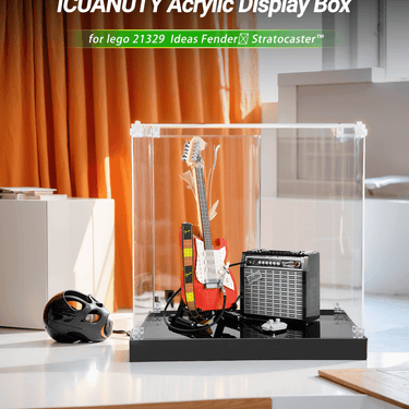 Display Case for LEGO Ideas Fender Stratocaster 21329 - ICUANUTY