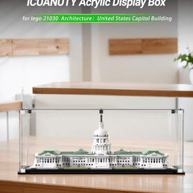 Display Case for Lego Architecture United States Capitol Building 21030 - ICUANUTY