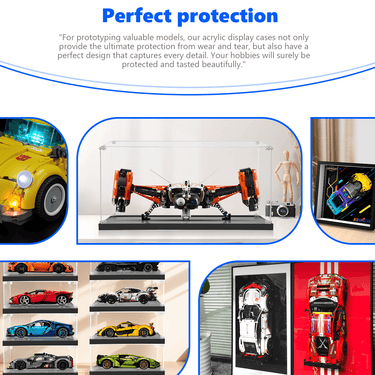 Display case for LEGO® Technic™ VTOL Heavy Cargo Spaceship LT81 (42181) - ICUANUTY