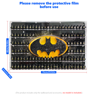Acrylic Display Case for LEGO® Batman Minifigures | 6-Tier Universal Showcase (Fits 115 Figures)
