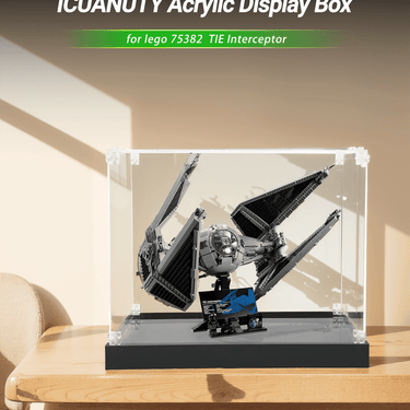 Display case for LEGO Star Wars TIE Interceptor 75382 - ICUANUTY