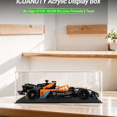 Display case for LEGO NEOM McLaren Formula E Team 42169 - ICUANUTY