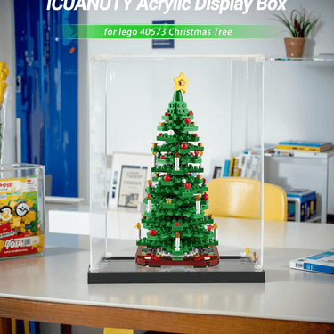 Display Case for Lego Creator Christmas Tree 40573 - ICUANUTY