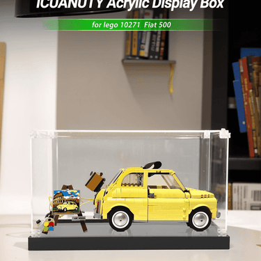 Display case for LEGO Creator Expert Fiat 500 10271 - ICUANUTY