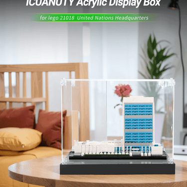 Display case for LEGO Architecture：United Nations Headquarters 21018 - ICUANUTY