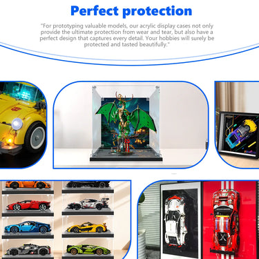 Display case for LEGO® NINJAGO® The Guardian Dragon 71847 - ICUANUTY