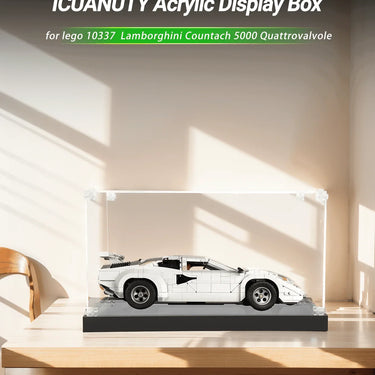 Display case for LEGO Lamborghini Countach 5000 Quattrovalvole 10337 - ICUANUTY