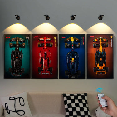 LED light Matching Display frame |Wireless Rechargeable LED Wall Spotlight | Remote Motion Sensor |