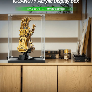 Display Case for Lego Infinity Gauntlet Glove 76191 /76223 Nano Gauntlet - ICUANUTY