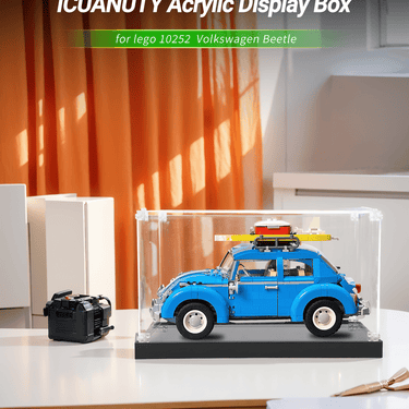 Display Case for LEGO Creator Volkswagen Beetle 10252 - ICUANUTY