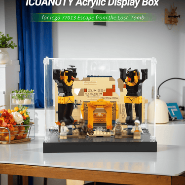Display Case for LEGO Indiana Jones Escape from Lost Tomb 77013 - ICUANUTY