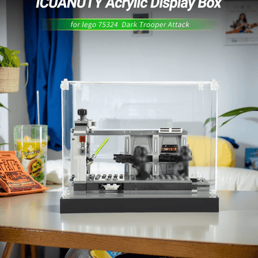 Display Case for LEGO Star Wars Dark Trooper Attack 75324 - ICUANUTY