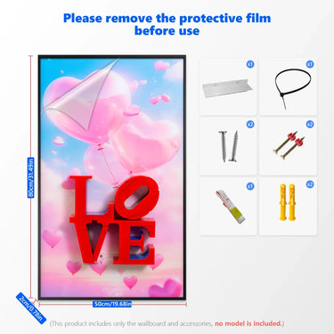 Wall frame for LEGO Air LOVE 31214 - ICUANUTY