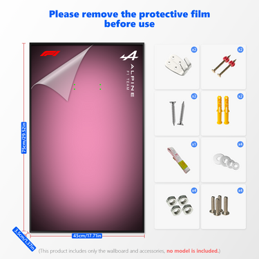 Wall Display Frame for LEGO® CaDA Alpine F1 C64012