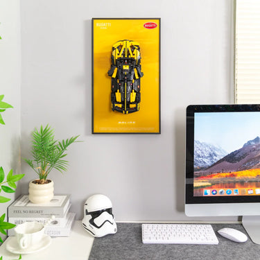 Wall Frame for LEGO Technic Bugatti Bolide 42151 - ICUANUTY