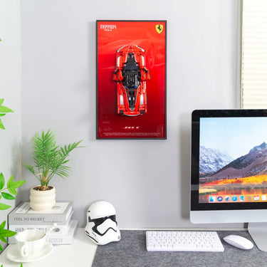 Wall Frame For LEGO Technic Ferrari FXX K 42212 - ICUANUTY