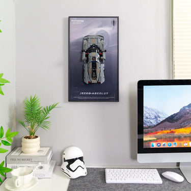 Wall Display Frame For LEGO Technic Koenigsegg Jesko Absolut 42173 - ICUANUTY