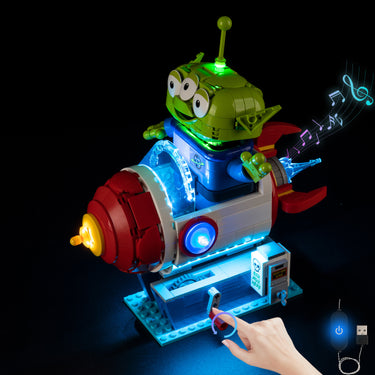 Premium Light Kit Compatible with LEGO® Disney™ Alien with Pizza Planet Rocket Ride 43307