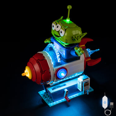 Premium Light Kit Compatible with LEGO® Disney™ Alien with Pizza Planet Rocket Ride 43307