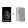 Star Wars Millennium Falcon blueprint poster with clear protective acrylic frame