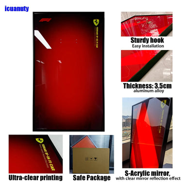 [SpectraFlow Series] Wall display frame for Lego Technic™ Formula 1™ Car 42141 42206 42207 42171 - ICUANUTY