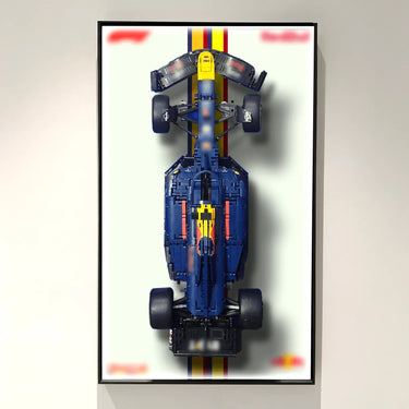 Wall display frame for LEGO Oracle Red Bull Racing RB20 F1 Car 42206 - ICUANUTY