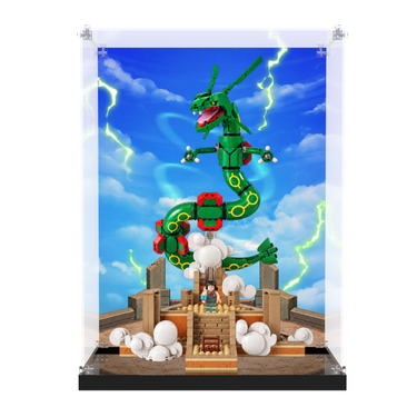 Acrylic Display Case for LEGO Pokémon Rayquaza 72168