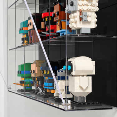 4-laagse acrylvitrine voor LEGO® BrickHeadz-collectie | biedt plaats aan 20 figuren