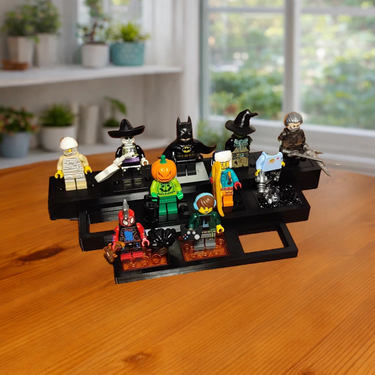Display Stand for LEGO® Minifigures | 12-Slot Figure Showcase Base
