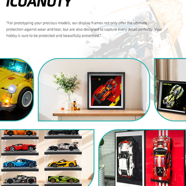 Wall Display Frame for LEGO Speed Champions Ferrari 499P 77261