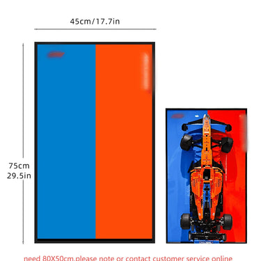 Display wall display frame for Lego 42141 Technic™ McLaren Formula 1™ Race Car - ICUANUTY