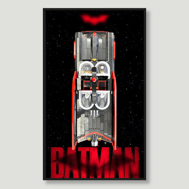 Wall display frame for Lego DC Batman Batmobile 76328 - ICUANUTY
