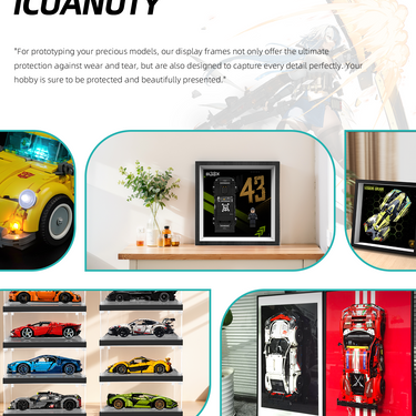 Wall Display Frame for LEGO Speed Champions Ken Block's '65 Ford Mustang Hoonicorn V1 77262