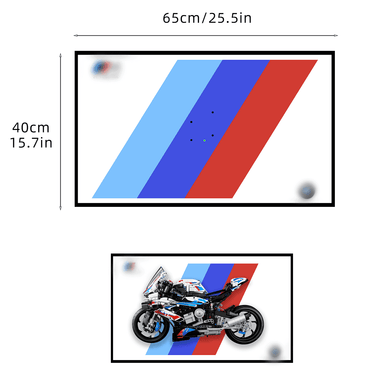 Display Wall Mount for Lego 42130 Technic™ BMW M 1000 RR lego Motorcycle - ICUANUTY