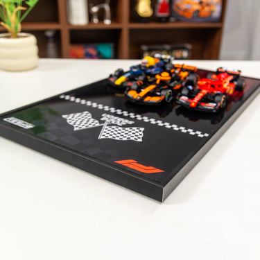 Wall frame for LEGO Speed Champion F1 car (1:32) Triple Racer 2024 - ICUANUTY