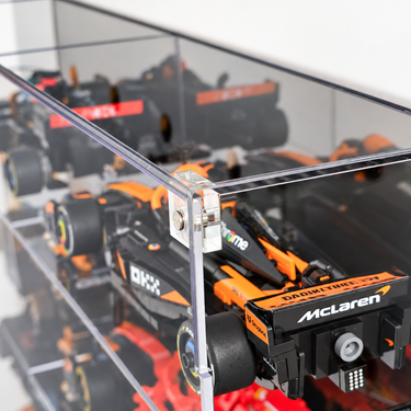 6-laagse acrylvitrine voor LEGO Speed Champions F1-serie volledige collectie | Biedt plaats aan 12 auto's