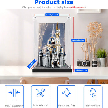 Display case for LEGO® Disney The Disney Castle 71040 - ICUANUTY