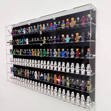 Displaykasse til LEGO® Minifigurer | 6-etasjers universaludstilling (Rummer 150 figurer)