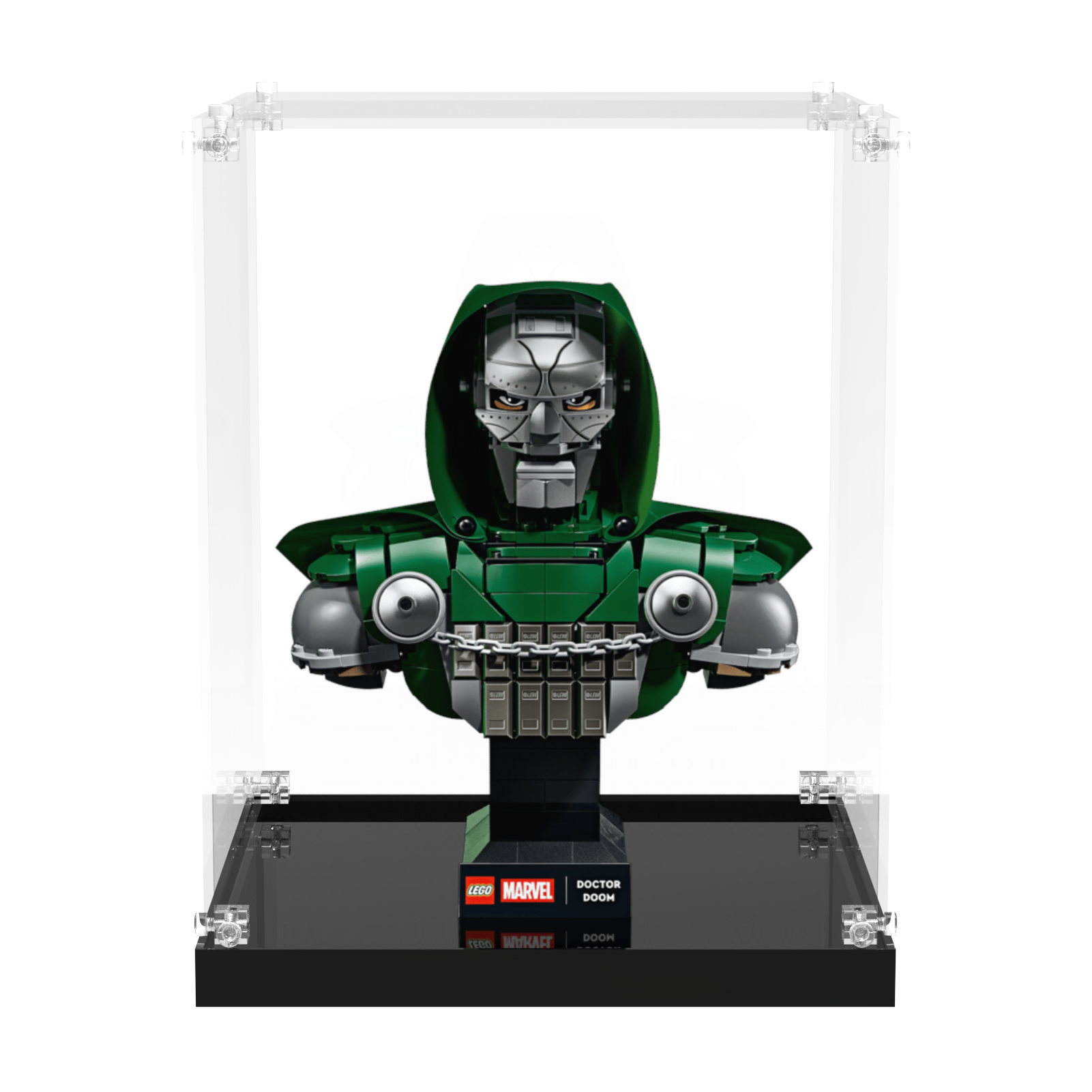 Acrylic Display Case for LEGO Marvel Doctor Doom Bust 76345