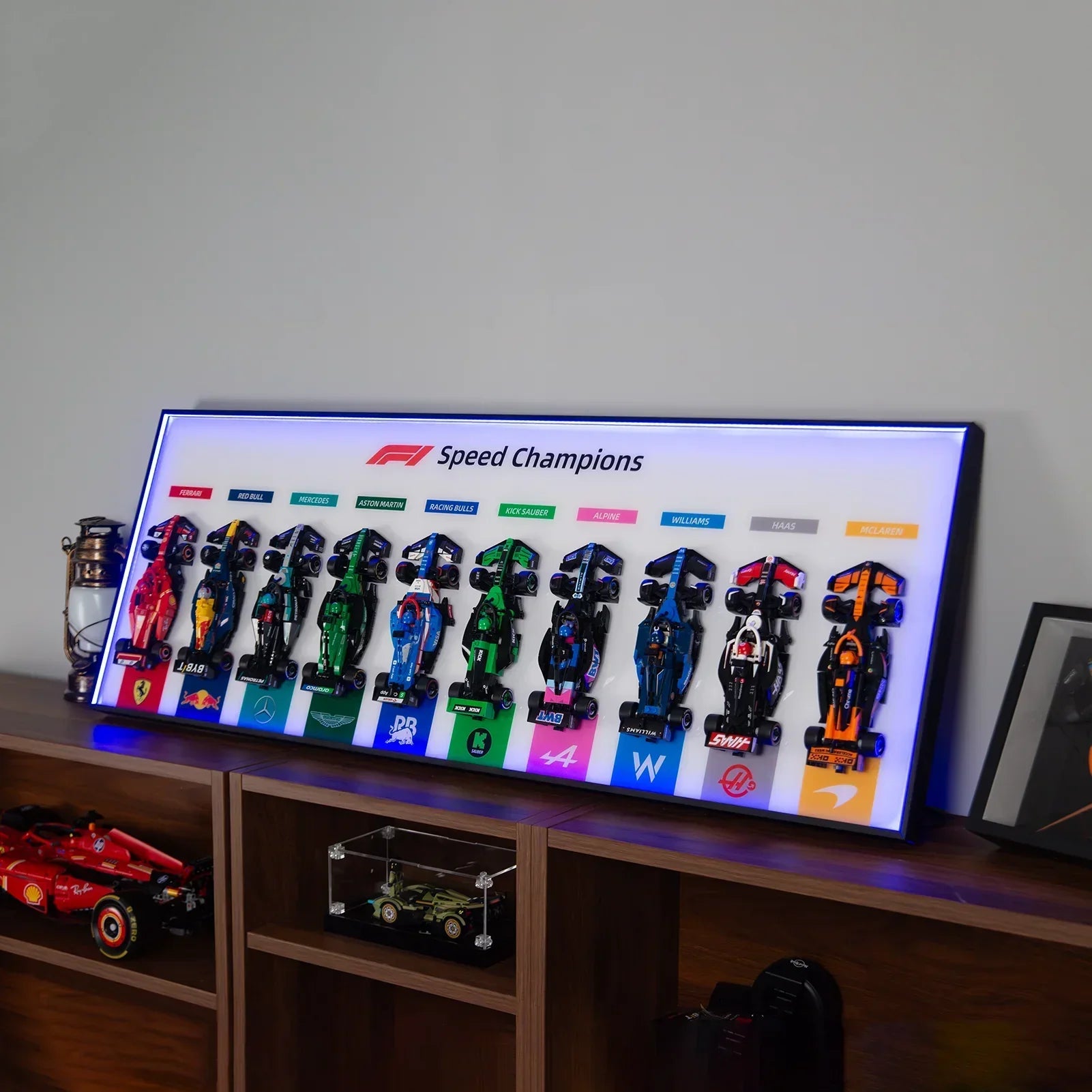 Speed Lego Frame Display wall frame for LEGO Speed Champion F1 series Full Collection ...