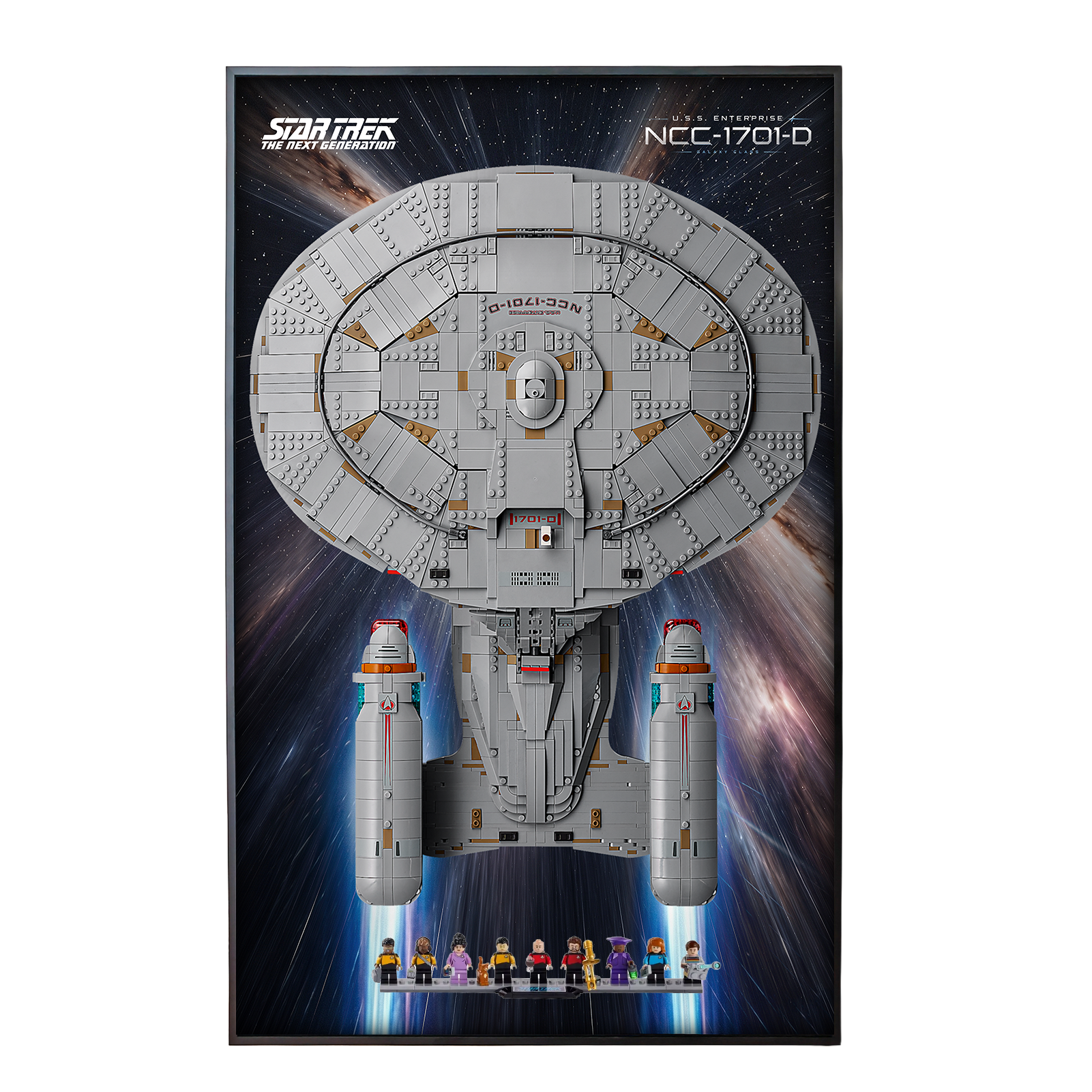 Wall Display Frame for LEGO LEGO® Icons Star Trek: U.S.S. Enterprise NCC-1701-D™ 10356