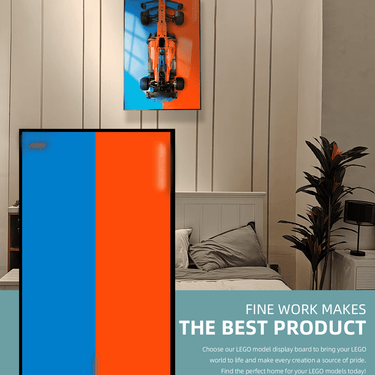 Display wall display frame for Lego 42141 Technic™ McLaren Formula 1™ Race Car - ICUANUTY