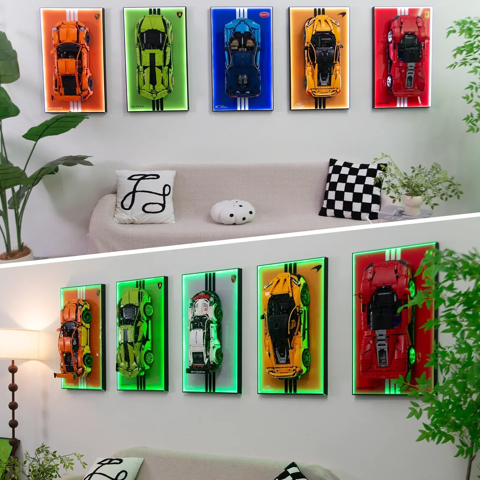 FYHCY Support Mural d'affichage pour Voiture de Course Le*go Technic F1 FYHCY Support Mural d'affichage pour Voiture de Course Le*go Technic F1