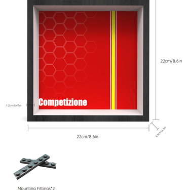 Display Frame for Lego Speed Champions 1970 Ferrari 812 M Toy Car 76914 Sports Red Race Car - ICUANUTY