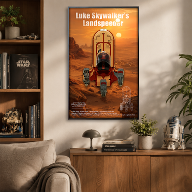 Wall Display Frame for LEGO Star Wars™ Luke Skywalker’s Landspeeder™ 75341
